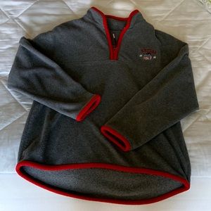Eeyore fleece grey with red trim great condition